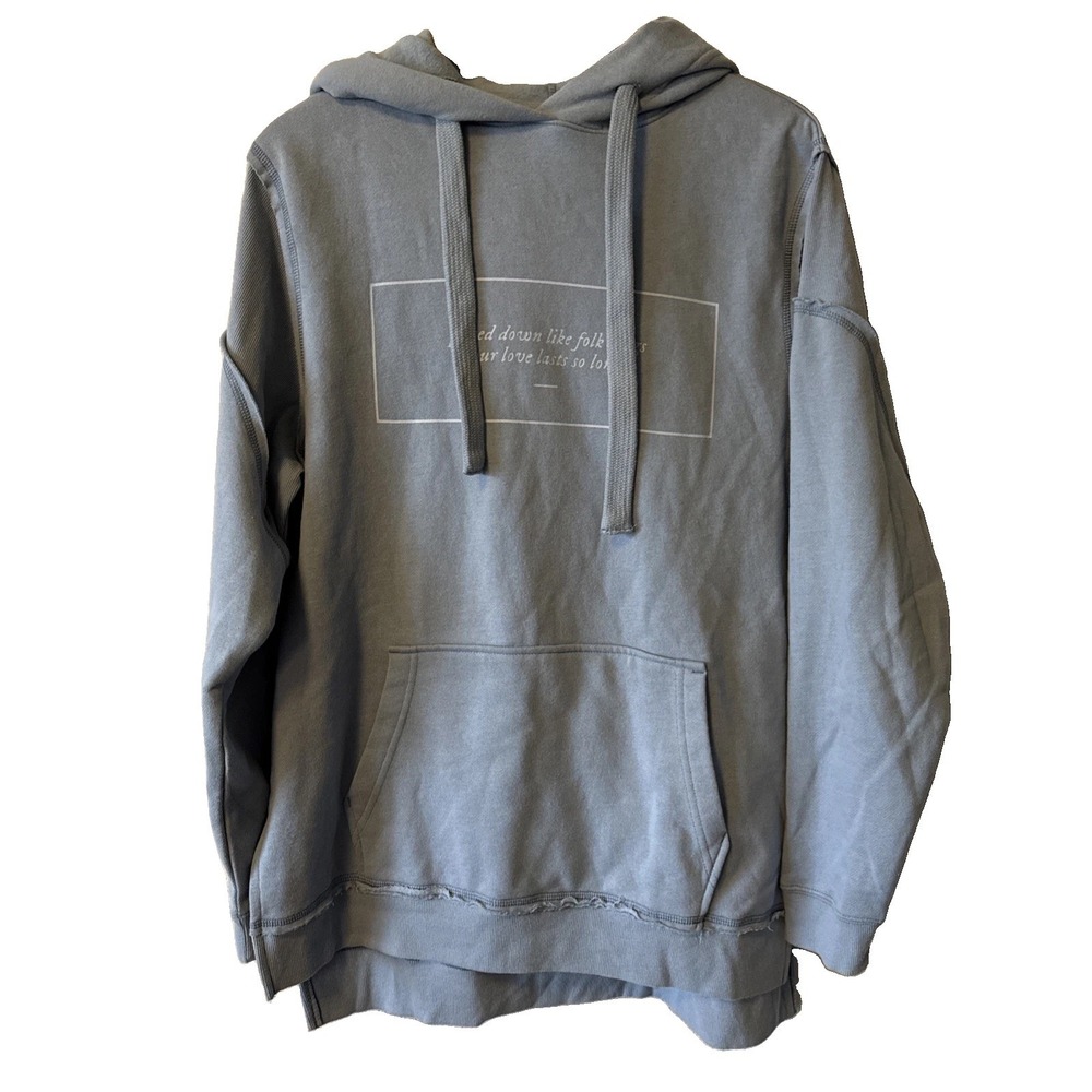 Taylor Swift Blue Folklore Seven Women's Activewear Sweatshirt Hoodie Size XS